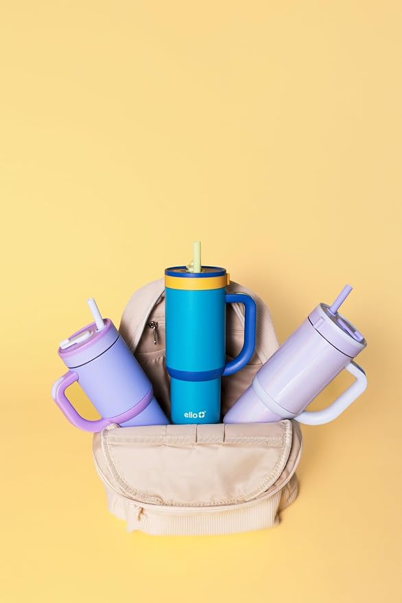 Ello Oasis 14oz Stainless Steel Toddler Tumbler with Handle & Retracting Straw, 100% Leakproof, Double-Wall Vacuum Insulated, Kids Water Bottle for School, BPA Free, Dishwasher Safe, Glacier - Image 8