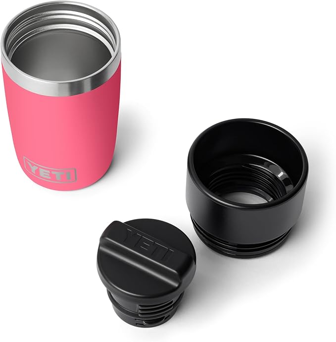 YETI Rambler 8 oz Travel Bottle, Stainless Steel, Vacuum Insulated with Leakproof Commuter Cap, Tropical Pink - Image 3