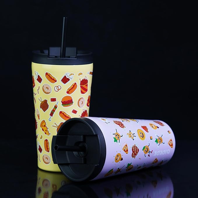BJPKPK 18oz Tumbler With lid And Straw Stainless Steel Travel Coffee Mug Insulated Tumblers Cups,Yummy - Image 6