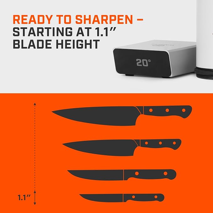 TUMBLER Pro Rolling Knife Sharpener™ - Knife Sharpening Made Easy - Ultimate Gift for Father's Day - Kit with Removable Disc System - 4-Layer Diamond Sharpening Disc & EdgeBoost Ceramic Disc (Grey) - Image 8
