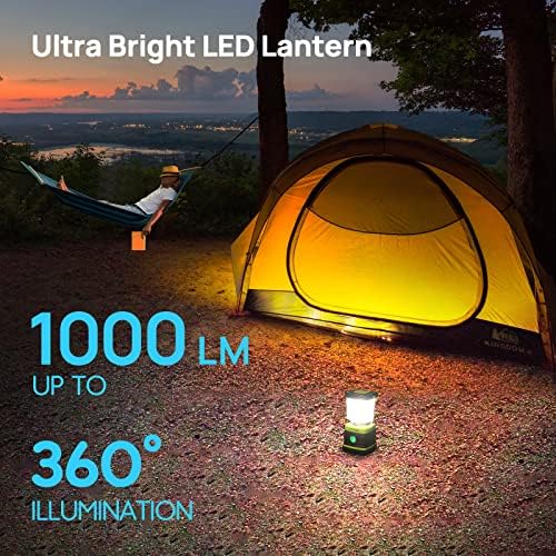 Consciot 1000LM Battery Powered LED Camping Lantern, 4 Light Mode, Dimmable - Image 2
