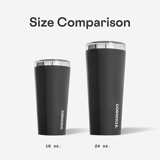 Corkcicle Classic Tumbler - Keeps Drinks Cold 9 Plus Hours - Triple Insulated Stainless Steel Drink Tumbler - Sliding Lid - Summer Drinkware Gift - Keeps Drinks Ice Cold - 24 oz - Boom Box Blue - Image 7