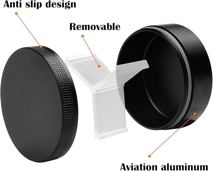 Small Pill Case 3 Compartments, Metal Round Portable Pill Box, Waterproof - Image 7