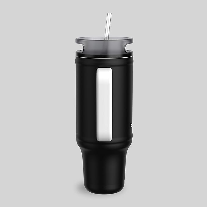 bubba 40 oz Insulated Stainless Steel Tumbler with Handle and Straw - Leakproof, Dishwasher Safe, Cup Holder Tumbler, Lead-Free and BPA-Free, Office Siren - Image 2