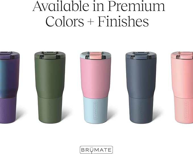 BrüMate Nav 25oz 100% Leak Proof Insulated Travel Tumbler with Magnetic BevLock™ Lid - Double Wall Cup-Holder Friendly Stainless Steel Mug (Glacier) - Image 3