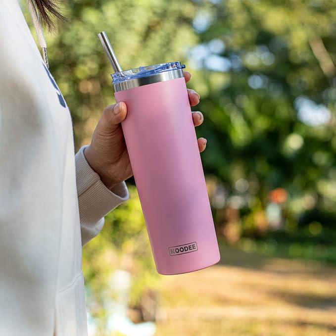 koodee 20 oz Skinny Tumblers Stainless Steel Insulated Tumbler - Image 7