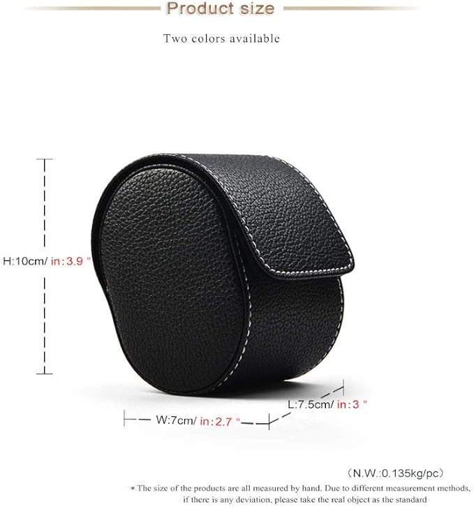 Oirlv Luxury Leather Watch Storage Box Travel Single Watch Case Jewelry Gift Box - Image 3