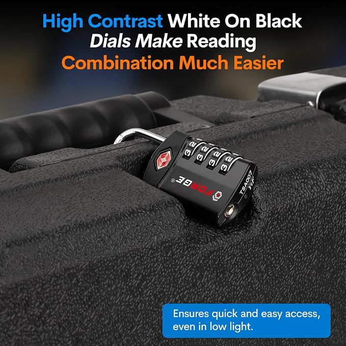 Forge Travel Lock, TSA Approved Luggage Locks - Image 7