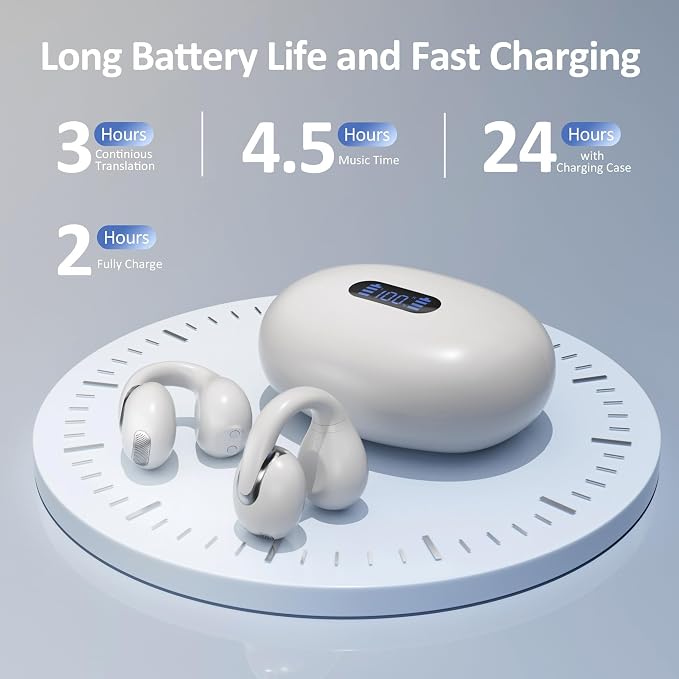 Language Translation Earbuds Real Time, IAMJOY Language Translator Earbuds Open - Image 6