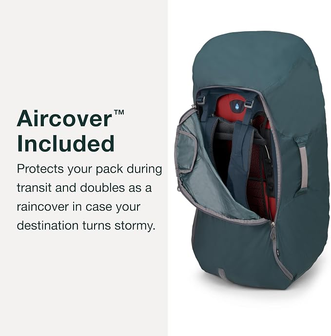 Osprey Farpoint Trek 75L Men's Travel Backpack, Muted Space Blue - Image 4