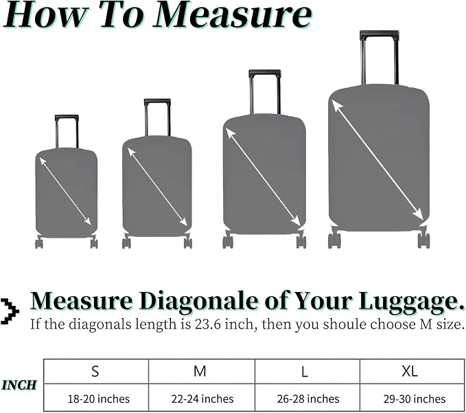Luggage Cover Suitcase Protector + Tag, Camo Deer Flag Travel Suitcase Cover - Image 2