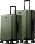 ECOHUB Hardside Expandable Carry On Luggage Sets, Recycled PC 20/24" Rolling by ECOHUB