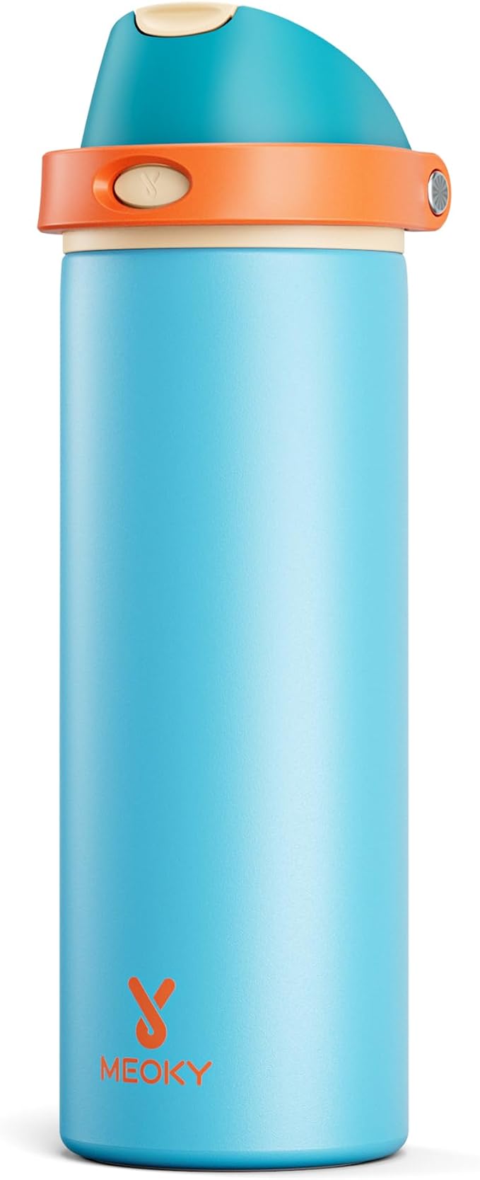 24 oz Insulated Water Bottle for Men: Meoky Stainless Steel Water Bottle with Straw and Spout Lid - Leak Proof, Cold for 24 Hours, Fits in Car Cup Holder, BPA-Free for Sports Travel, Summer Sweetness by MEOKY
