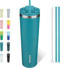 BJPKPK 34oz Tumbler With lid And Straw Stainless Steel Travel Coffee Mug Insulated Tumblers Cups,Laguna by BJPKPK