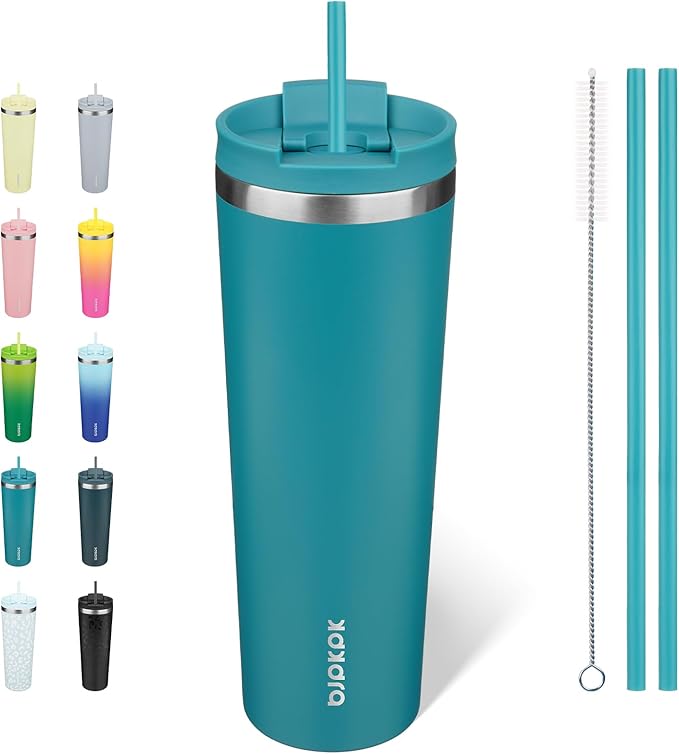 BJPKPK 30oz Tumbler With lid And Straw Stainless Steel Travel Coffee Mug Insulated Tumblers Cups,Laguna by BJPKPK