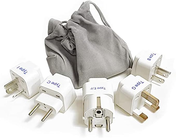 Ceptics Adapter Plug Set for World Wide International Travel Use by Ceptics