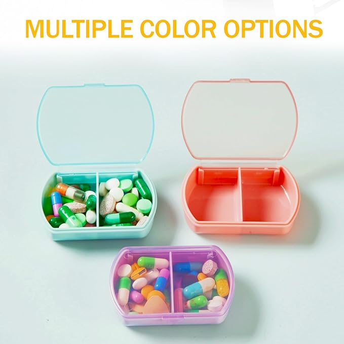 4PCS Small Pill Case Travel Pill Box Cute Pill Organizer - Image 8