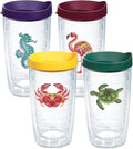 Tropical Animal Assorted 16 oz Tumbler with lid 4 Pack by TervisTumblerCompany