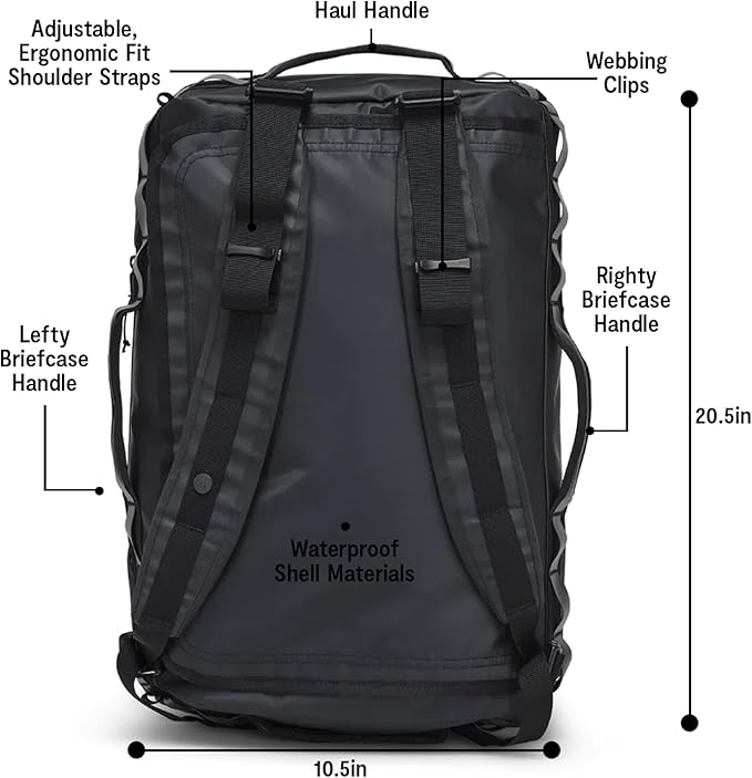 Baboon to the Moon Go-Bag Medium 40L – Detachable Straps, Small Duffle Bag - Image 5