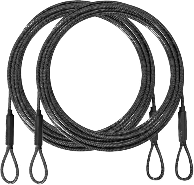 3.3mm Outdoor Travel Stainless Steel Security Cable-6ft Luggage Lock Safety by MiMetty