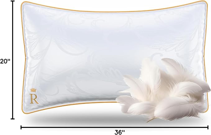 Royal Therapy Pillows King Size Set of 2, Down Alternative Bed Pillows - Image 10