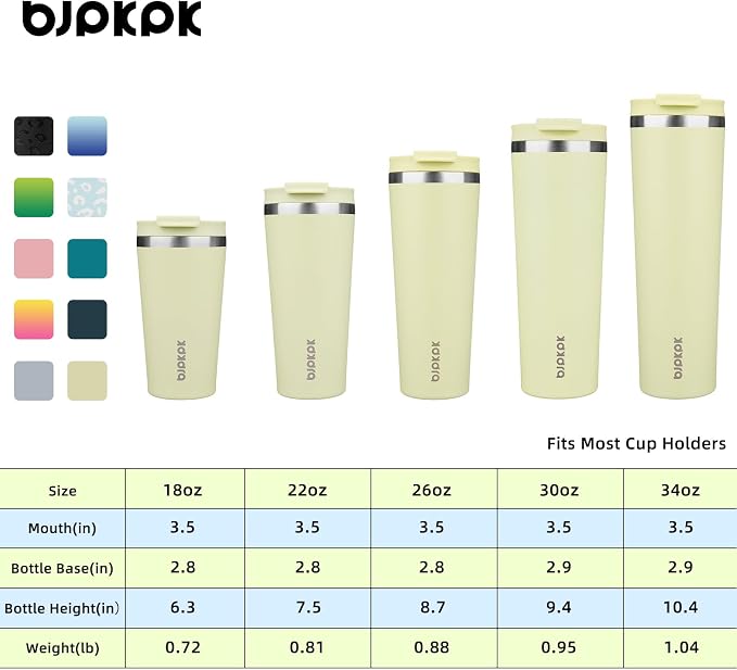 BJPKPK 26oz Insulated Tumbler With lid And Straw Stainless Steel Tumblers Travel Coffee Mug Reusable Thermal Cup,Macaron Green - Image 5