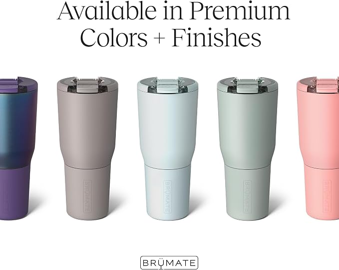 BrüMate Nav 35oz 100% Leak Proof Insulated Travel Tumbler with Magnetic BevLock™ Lid - Double Wall Cup-Holder Friendly Stainless Steel Mug (Nightfall Blue) - Image 2