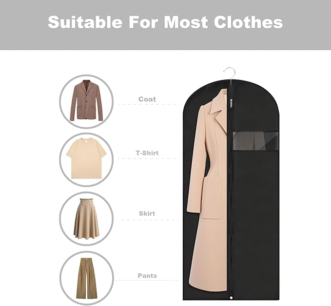 Garment Bags for Hanging Clothes, Dress Bags for Gowns Long - Image 3