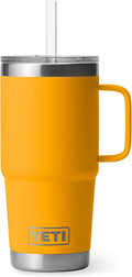 YETI Rambler 25 oz Tumbler with Handle and Straw Lid, Travel Mug Water Tumbler, Vacuum Insulated Cup with Handle, Stainless Steel, Beekeeper by YETI