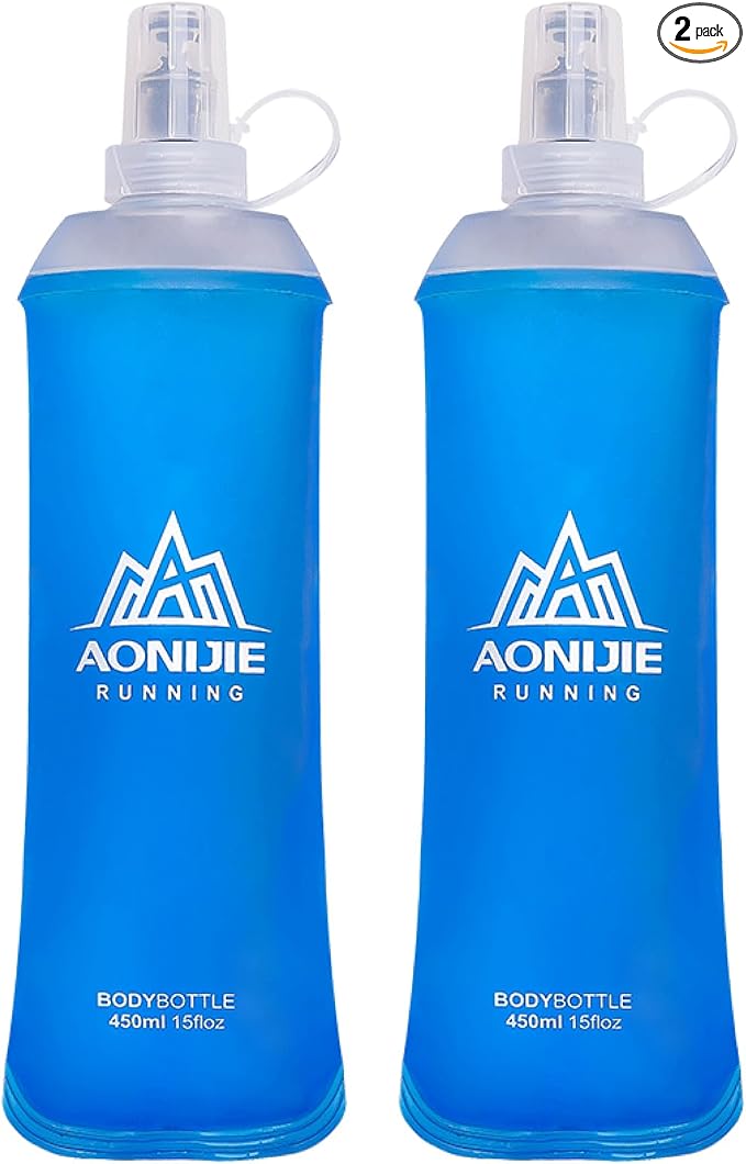 TRIWONDER TPU Soft Folding Water Bottles BPA-Free Collapsible Flask by TRIWONDER