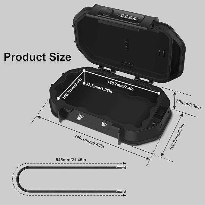Portable Safe Box, Travel Safe Lock Box - Image 2