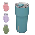 BJPKPK Insulated Tumbler with Lid,24oz Stainless Steel Tumbler,Double Wall Travel Coffee Mug Thermal cup,Keep Drinks Cold and Hot,Haze Blue by BJPKPK