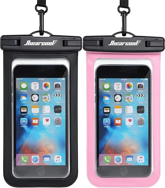 Hiearcool Universal Waterproof Case, Waterproof Phone Pouch Compatible by Hiearcool