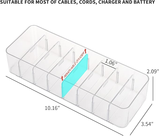 Yesesion 4 Pack Cord Organizer Box - Image 2
