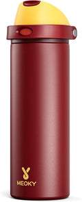 24 oz Insulated Water Bottle for Women: Meoky Stainless Steel Water Bottle with Straw and Spout Lid - Leak Proof, Cold for 24 Hours, Fits in Car Cup Holder, BPA-Free for Sports Travel, Gryffindor by MEOKY
