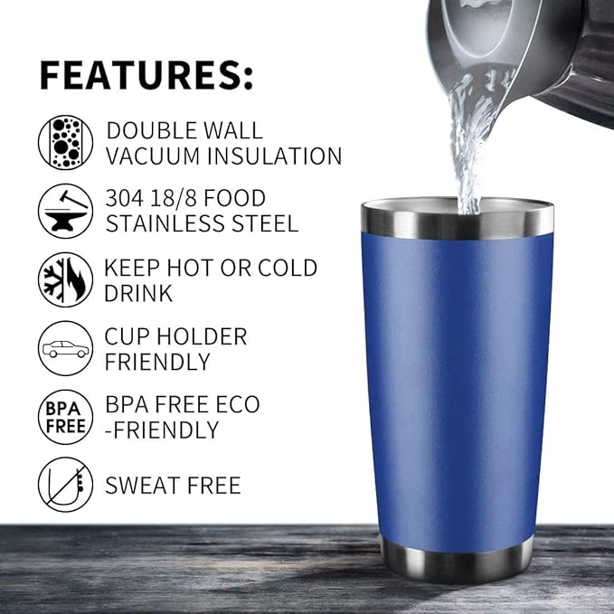 20oz Tumbler Stainless Steel Vacuum Insulated Mug - Image 5