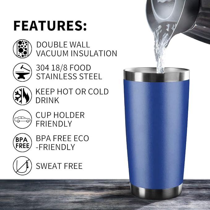 20oz Tumbler Stainless Steel Vacuum Insulated Mug - Image 3