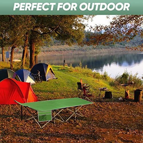 Portable Camping Cot with Mattress, Sleeping Bed,Single Lounge Chaise - Image 6