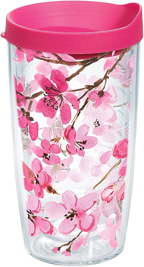 Japanese Cherry Blossom 16 oz Tumbler with Lid by TervisTumblerCompany