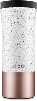 Ello Miri 16oz Vacuum Insulated Stainless Steel Travel Mug, Leak-Proof Slider Lid, Keeps Hot for 5 Hours, Perfect for Coffee or Tea, BPA-Free, Fits Most Cupholders, Holiday Gift, Speckle by Ello