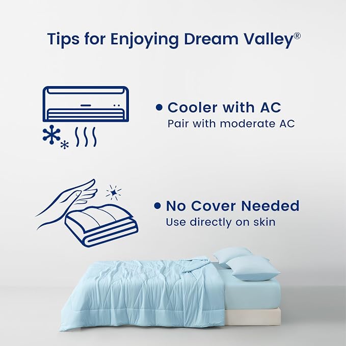 Dream Valley® Outlast® Deepsleep Cooling Comforter, King Size, NASA-Grade Space - Image 6