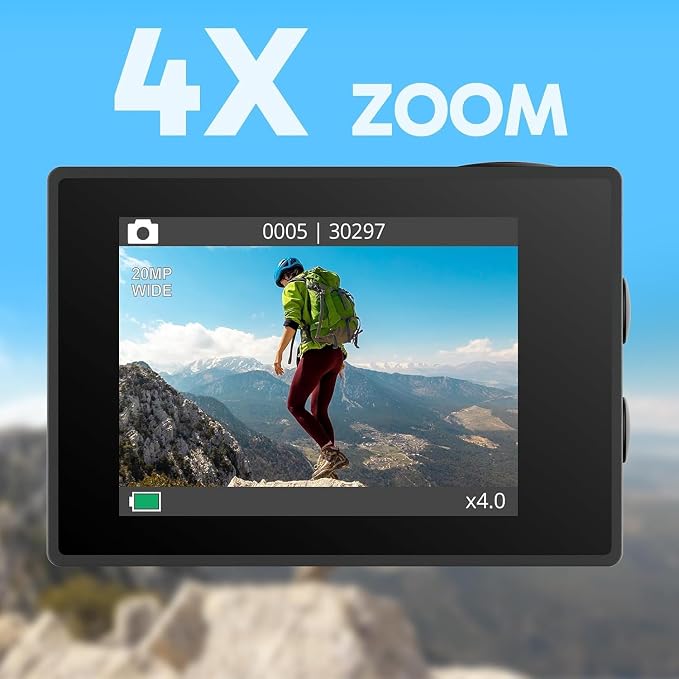 AKASO EK7000 4K30FPS 20MP WiFi Action Camera - Image 5