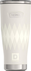 THERMOS, Stainless Steel Tumbler with Slide Lock, 18 Ounce, Argyle by Thermos