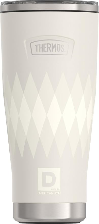 THERMOS, Stainless Steel Tumbler with Slide Lock, 18 Ounce, Argyle by Thermos