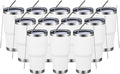 MEWAY 30oz Insulated Tumbler With Lids and Straws,Stainless Steel Double Vacuum Coffee Tumbler Cup, Brush, Durable Powder Coated Coffee Cup for Cold & Hot Drinks, Office, Travel(White,12 PACK) by MEWAY