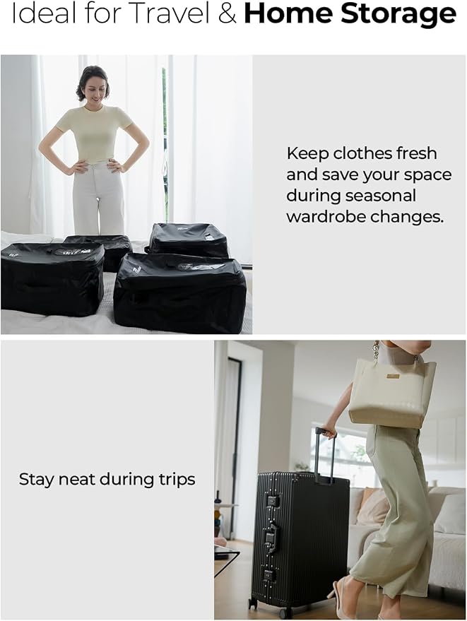 Vacuum Bags for Travel with Wireless Pump, 180° Open Zipper, IP67 Waterproof - Image 8