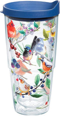 Tervis Watercolor Songbirds Made in USA Double Walled Insulated Tumbler Cup Keeps Drinks Cold & Hot, 24oz, Clear by TervisTumblerCompany