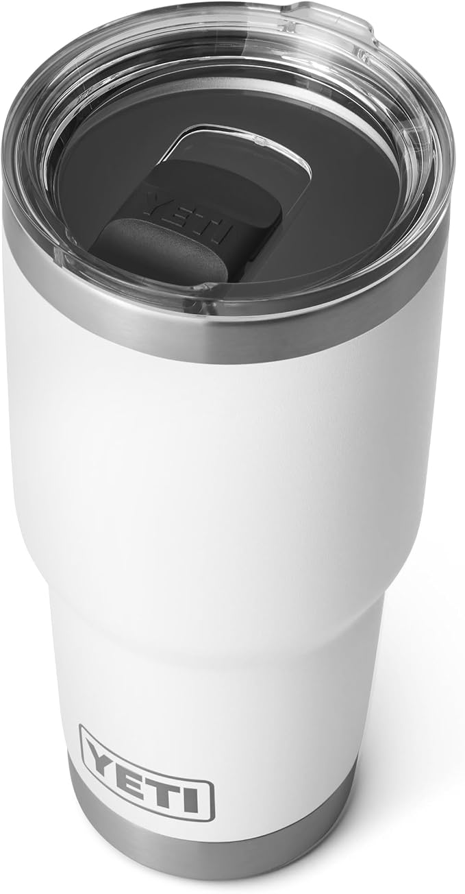 YETI Rambler 30oz with MagSlider Lid, White - Image 3