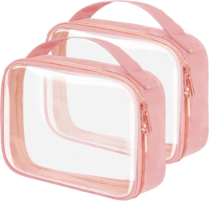 Travel Toiletry Bag, 2 Pack Clear Makeup Bags by FAYORORY