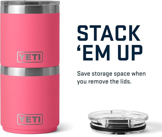 YETI Rambler 10 oz Stackable Lowball 2.0, Vacuum Insulated, Stainless Steel with MagSlider Lid, Tropical Pink - Image 7